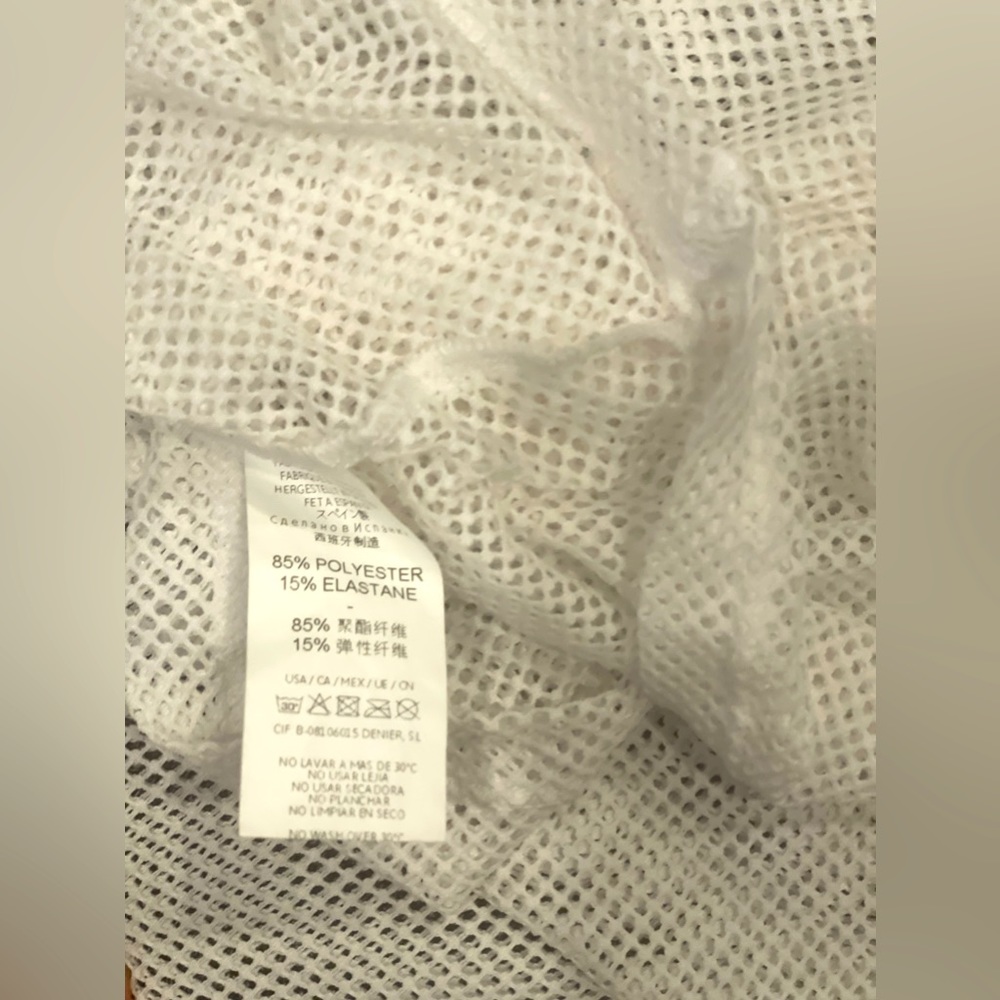 White Addicted mesh tank top - Picture 2 of 3